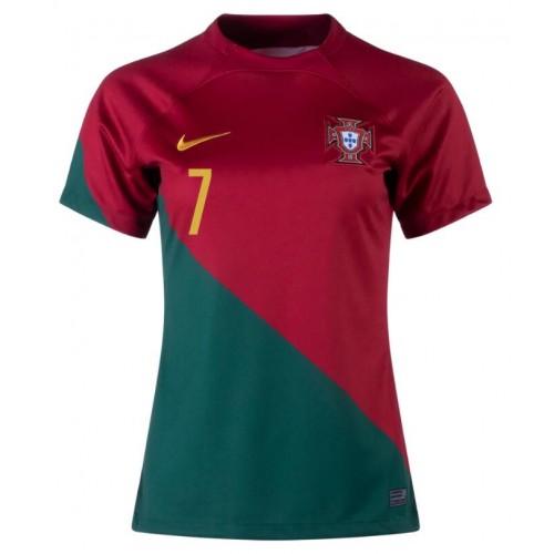 Portugal Cristiano Ronaldo #7 Hjemmedrakt Kvinner VM 2022 Kortermet Portugal Cristiano Ronaldo #7 Hjemmedrakt Kvinner VM 2022 Kortermet